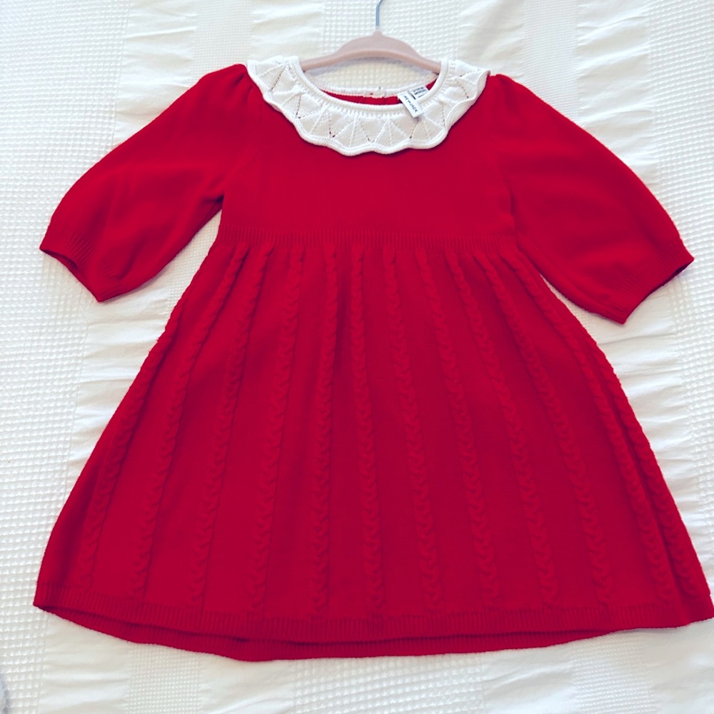 Janie and Jack | BABY COLLARED CABLE KNIT SWEATER | size 12-18 months